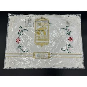 Fine Vintage Hand Embroidery 8pc Placemat 3 Sets - Setting for 12